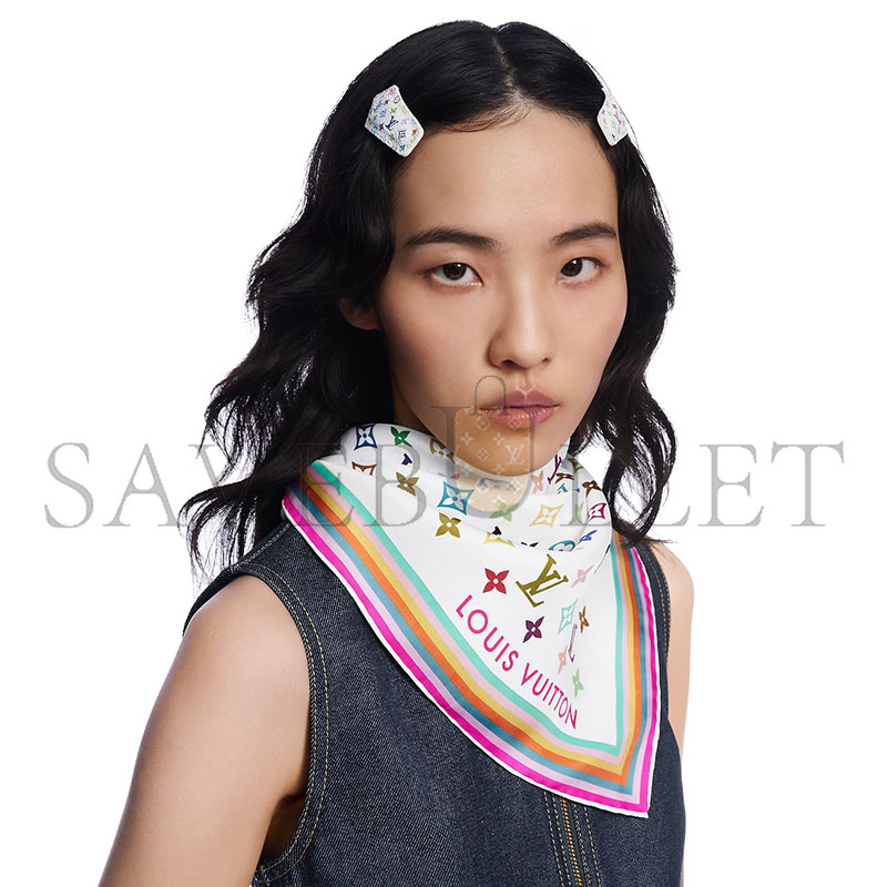 LOUIS VUITTON MURAKAMI LV X TM MONOGRAM MULTICOLOR SQUARE 90 M94967 (90*90cm) LOUIS VUITTON MURAKAMI LV X TM MONOGRAM MULTICOLOR SQUARE 90 M94967 (90*90cm)